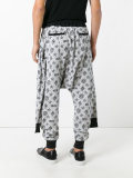 tied up monogram joggers 