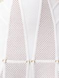 perforated flared dress