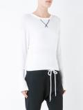 lightweight V knit blouse