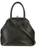clasp panelled handbag