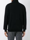 zipped collar jumper 
