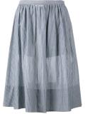 striped midi skirt