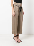 belted cropped trousers 