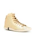 hi-top panelled sneakers