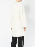 zipped fur coat