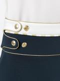 buttoned waist detail skirt