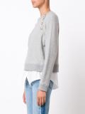 button detailing sweatshirt