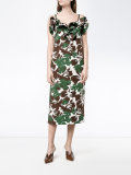 Blooming Onion tropical print dress 