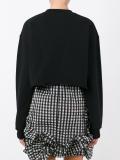 cropped logo sweatshirt 