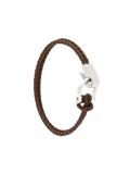 braided Gancio clasp bracelet