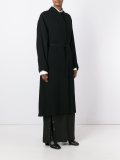 concealed fastening belted coat