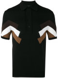 panelled polo shirt