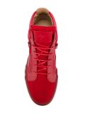 side zip hi-top sneakers