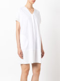 V-neck shirt dress