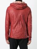 zipped hooded jacket