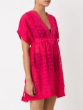 textured sheer beach dress