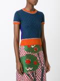 leaf pattern knitted top