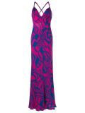 floral print silk dress