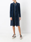 ruffle trim dress