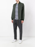 zipped bomber jacket 