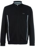 high neck zipped sweatshirt