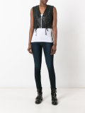 Eyelet Biker Gilet