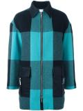 checked coat 