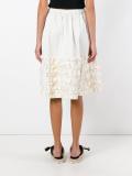 ruched midi skirt