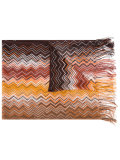 zigzag fringed scarf