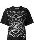 zebra print T-shirt