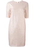 glitter detail shift dress