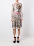 floral print longsleeved dress