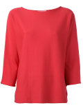 rolled edge knitted top
