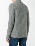 front pockets ribbed detail cardigan