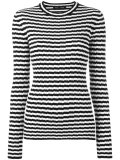 ribbed striped jumper