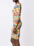 floral and traffic cone dress