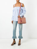 woven texture tote bag