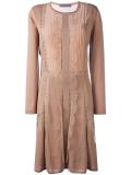 pleated front dress