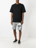 skull print bermuda shorts