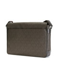 logo print messenger bag