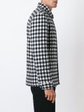 checked bomber jacket