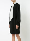 neck tie shift dress