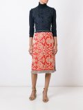 floral jacquard shift dress