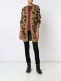 long leopard pattern cardigan