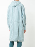 denim style hooded jacket
