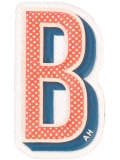 B logo sticker 
