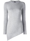 asymmetric fine knit jumper