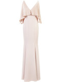 long open-shoulder dress 