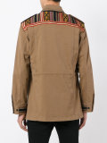 embroidered panel field jacket 