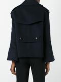 oversized buttons short coat